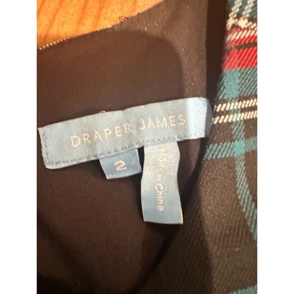 Draper James Women’s Size 2 Sleeveless Stewart Tartan Plaid Dress with Waist Tie - Picture 4 of 13